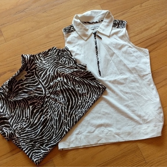 Sport Haley Tops Vintage Two Sport Haley Golf Shirts 2 Polo Zebra